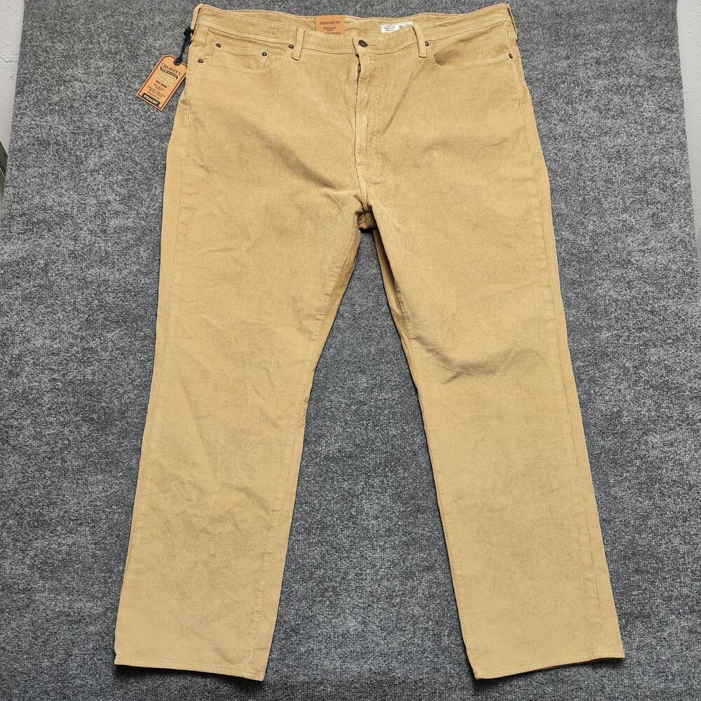 Cremieux Pants Mens 46x32 Beige Corbin Stretch Corduroy Straight Leg 5 Pocket